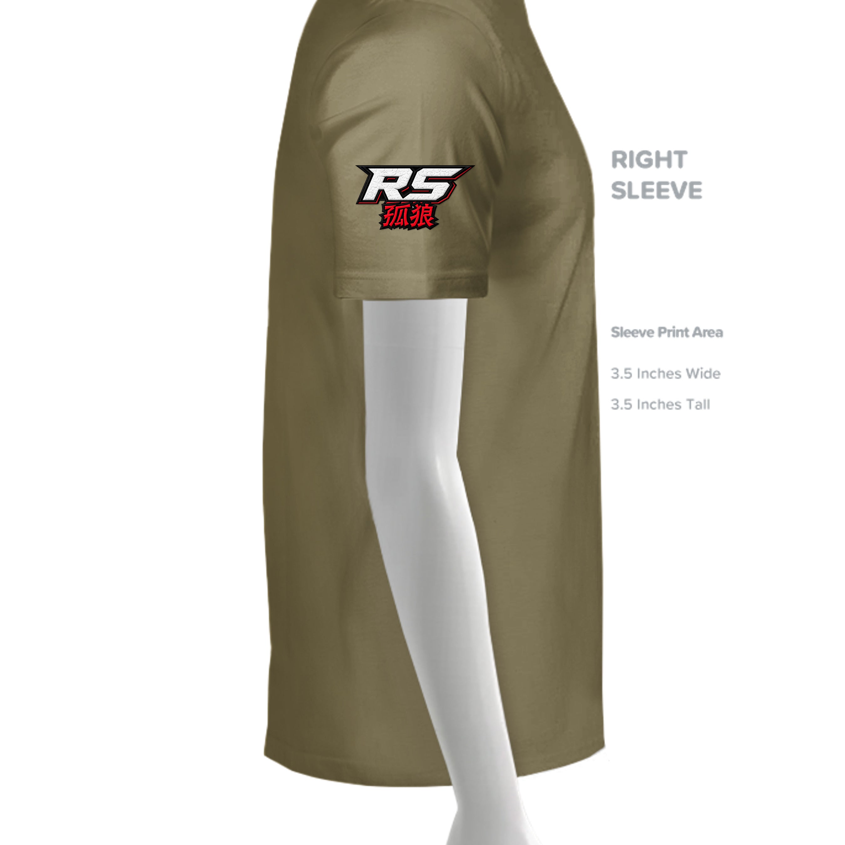 MILITARY GREEN - 3600 - SLEEVE_RIGHT