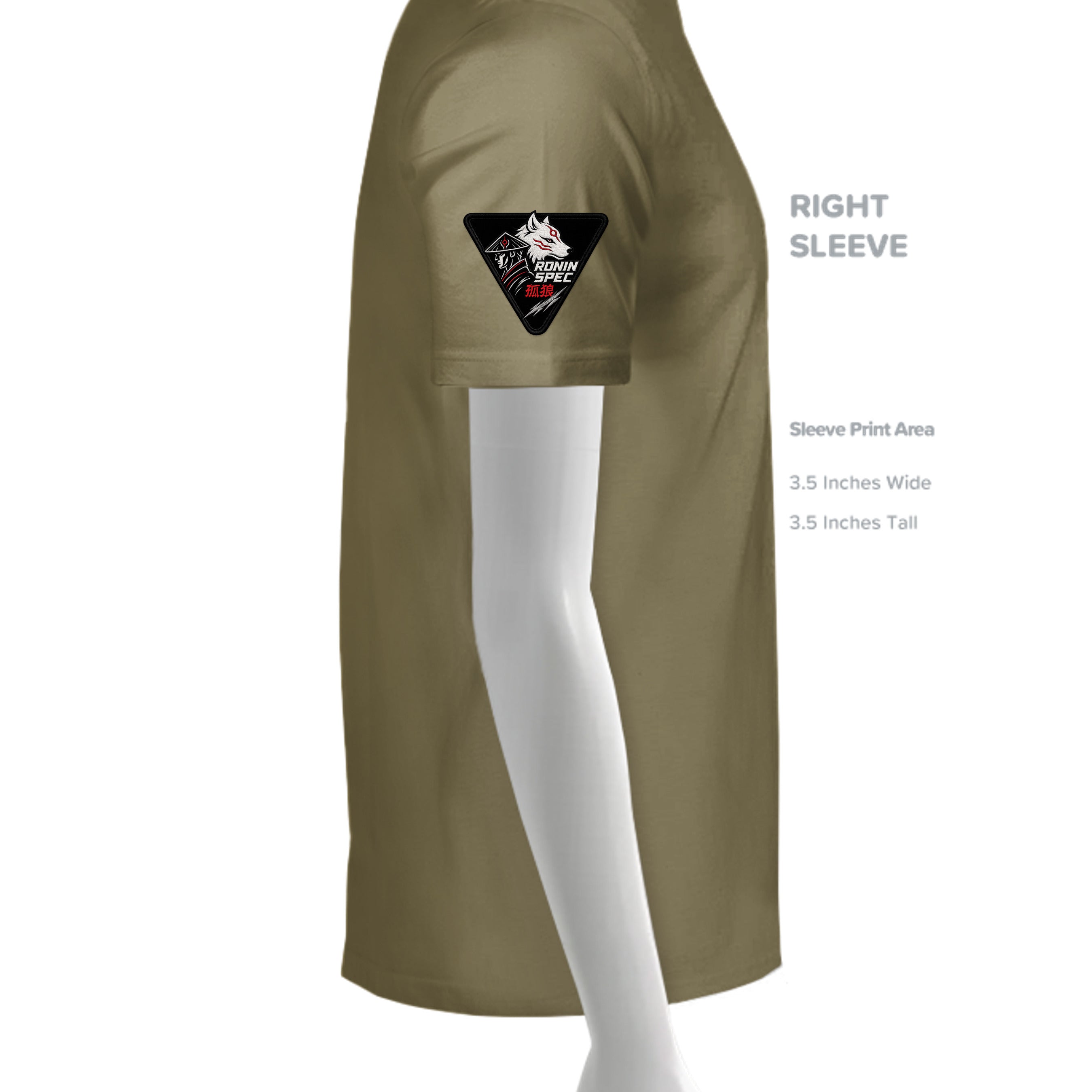 MILITARY GREEN - 3600 - SLEEVE_RIGHT