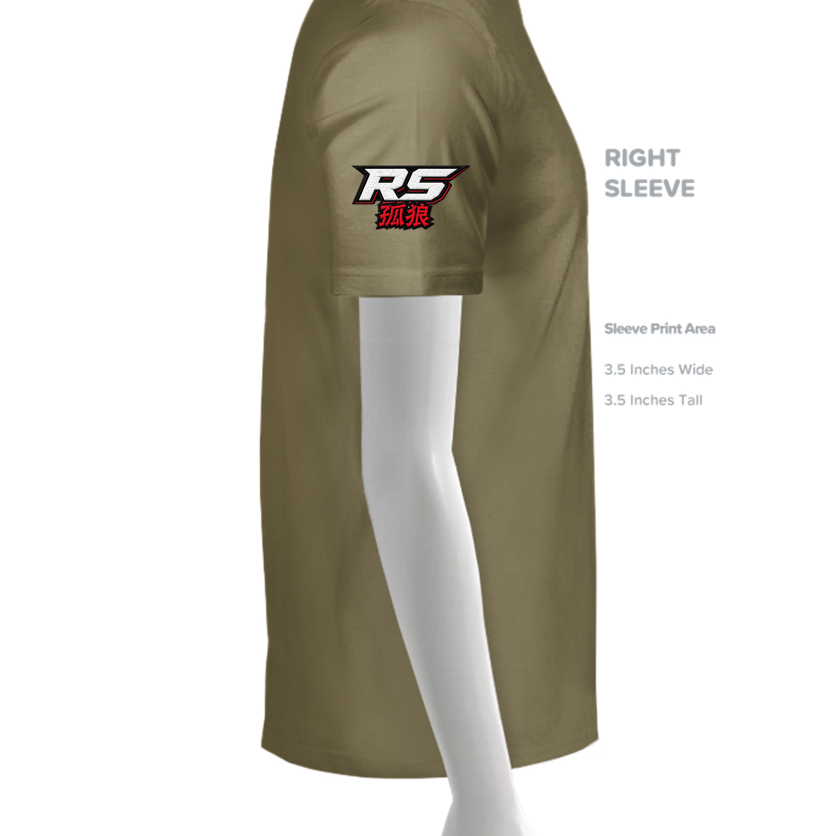 MILITARY GREEN - 3600 - SLEEVE_RIGHT