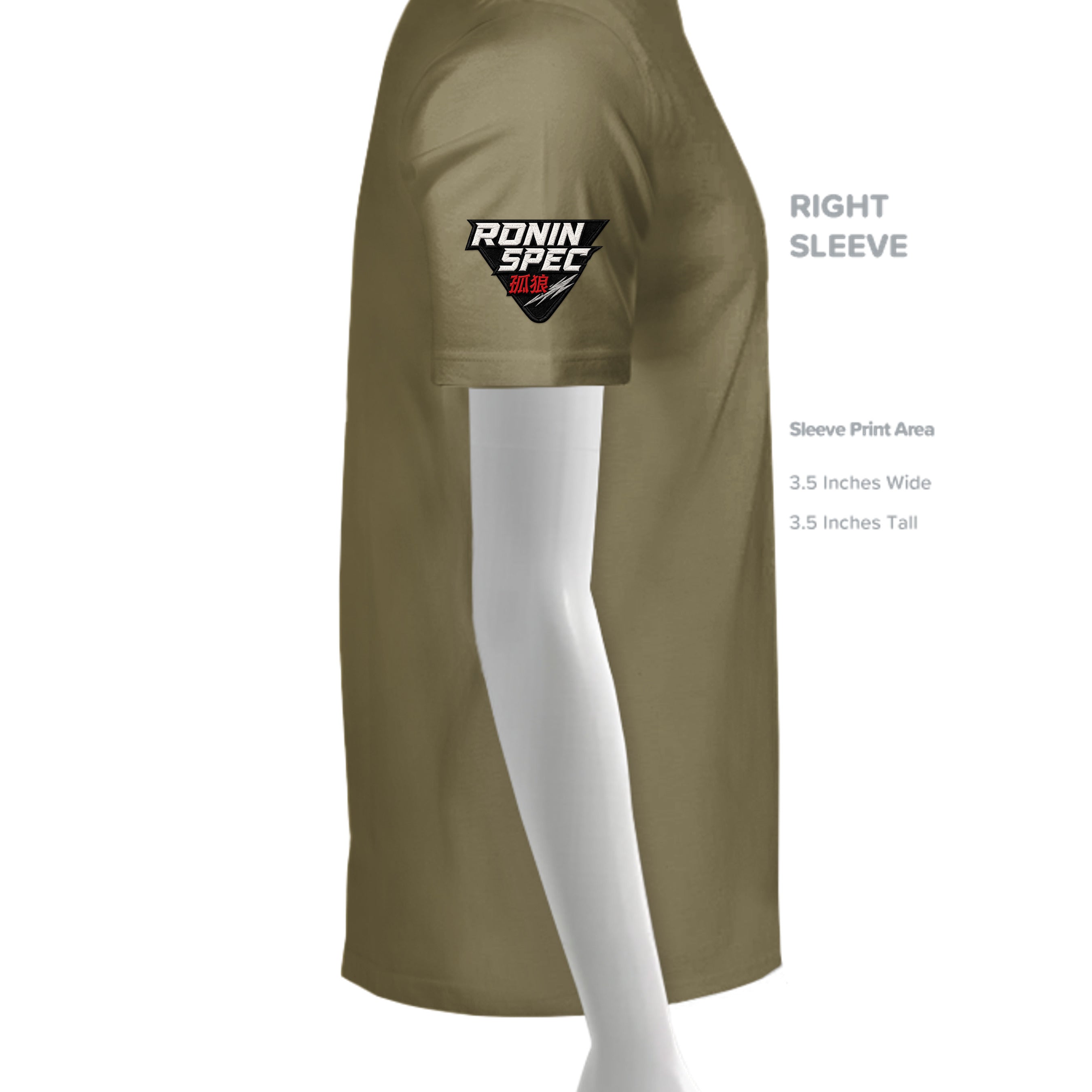 MILITARY GREEN - 3600 - SLEEVE_RIGHT